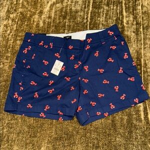 J. Crew Factory Red Lobster Shorts Size 8 NWT